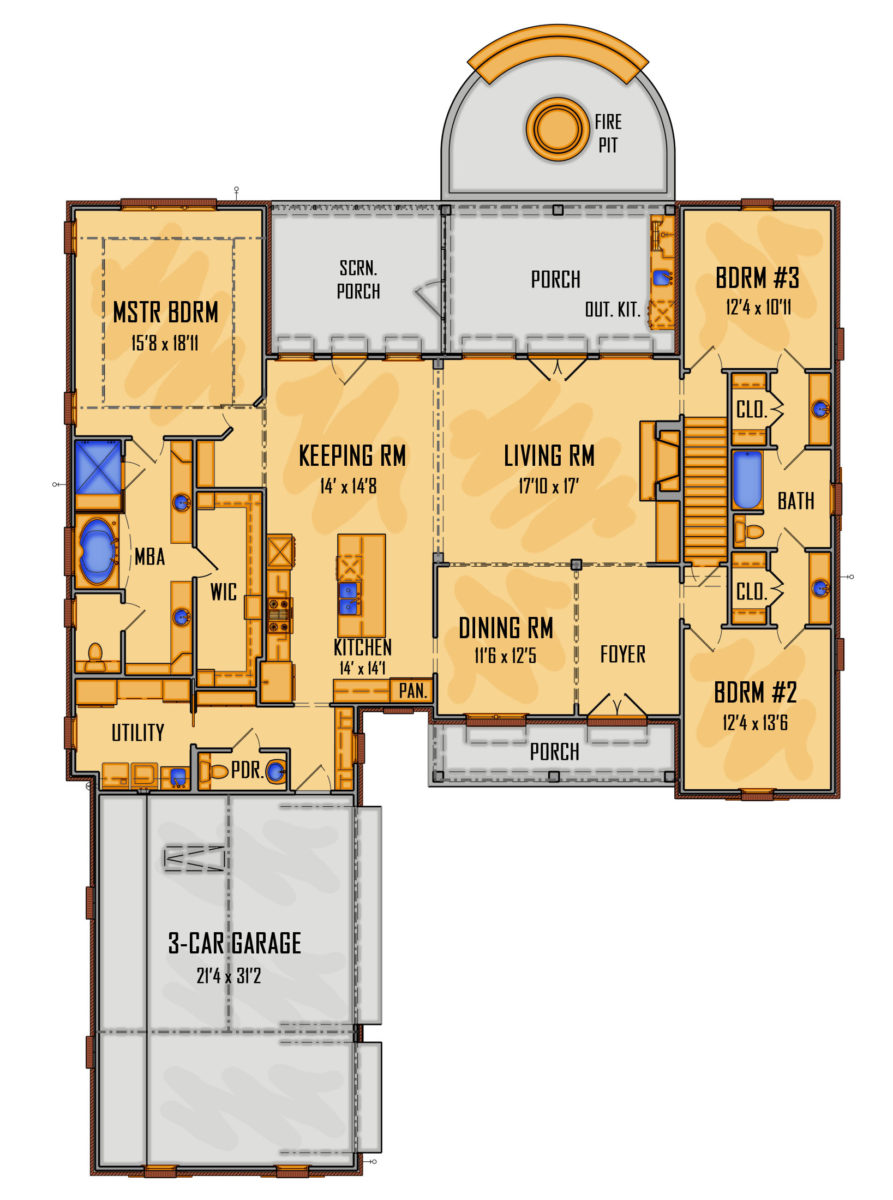 blueprint of 02-16 home 1st floor
