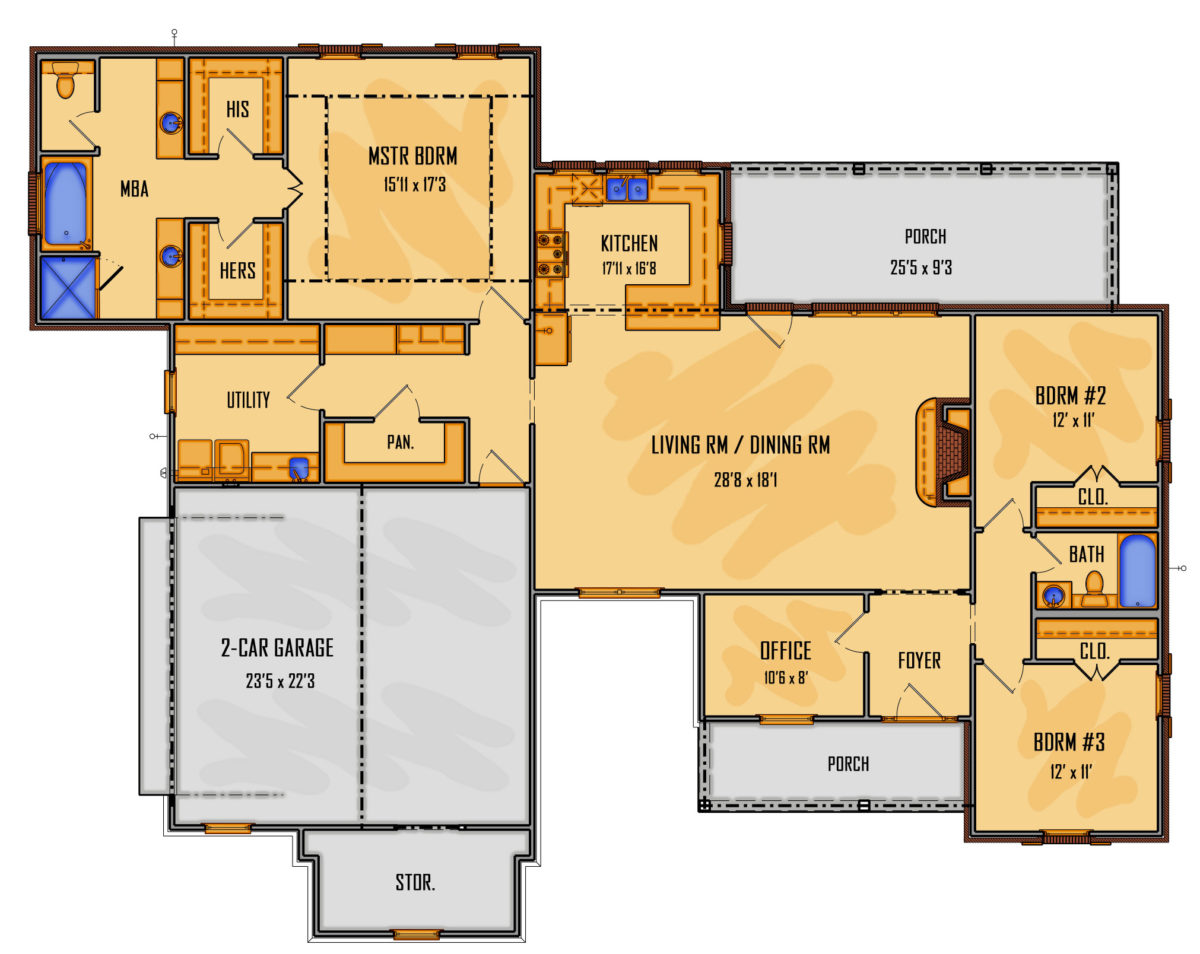 floor plan of home 135-18